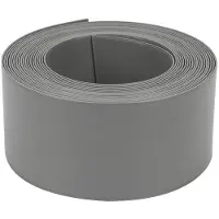OEM Tuindwerg - Graskantafboording - flexibel - 2 mm dik - grijs - 25x10x0,2 cm