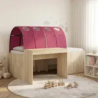 Prolenta Maison Exclusive - Stapelbed met bureau voor kinderen, 3 stuks, gemaakt van houtvezel