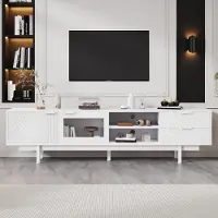 Sonstiges TV-meubel met 2 deuren en 2 lades, afmetingen 200x40x50,5 cm, kleur wit