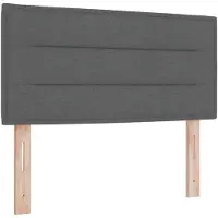 vidaXL Ottomanbed met matras en LED-verlichting, donkergrijs, 80 x 200 cm, stof
