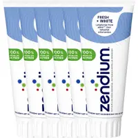 Zendium Fresh + White Tandpasta - 6 x 75 ml - Voordeelverpakking