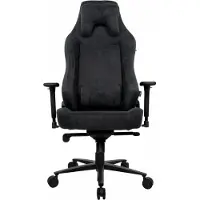 AROZZI Vernazza XL Gamingstoel met zachte stofbekleding - Puur zwart