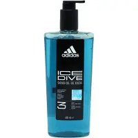 Adidas Ice Dive 3-in-1 Douchegel met Pomp – Lichaam, Gezicht & Haar – 600 ml