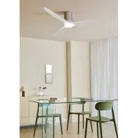 Create - Stille plafondventilator 100% hout 40W (Ø132cm) - Met licht LED - Afstandsbediening - 6 snelheden - Programmeerbaar - WIND CALM CUSTOM WOVEN