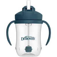 Dr. Brown's Baby's eerste rietjesbeker - donkerblauw - 270 ml - vanaf 6 maanden