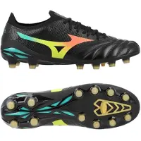 Mizuno Morelia Neo V Beta Pro Gras Voetbalschoenen (FG) Zwart Lava Oranje