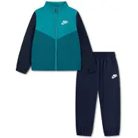 Nike Lifestyle Essentials Trainingspak Peuters/Kleuters Turquoise Donkerblauw Wit