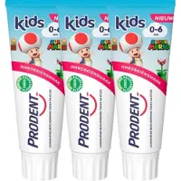 Prodent Kids 0-6 Jaar Tandpasta - 3 x 75 ml - Aardbeiensmaak
