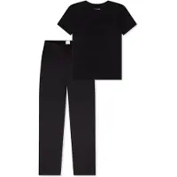 Schiesser Pyjama 'Mix & Relax' zwart
