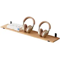 Famanu – Zwevende plank van massief eikenhout, 90 cm wandplank voor badkamer, slaapkamer, woonkamer, keuken, kantoor en wasruimte