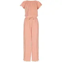 Nono - Sebe Plissee Jumpsuit - Pale Blush Pink - Maat 104