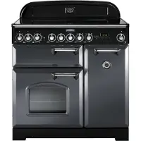 Rangemaster Classic Deluxe 90 Ceramic Range-fornuis Electrisch Keramisch Grijs