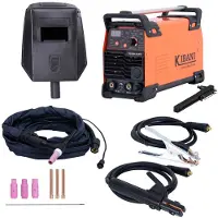 Kibani Lasapparaat AC/DC - TIG & MMA Lasapparaat tot 200A - IGBT-Inverter-Technologie - AC/DC Functie - Elektrisch Lasapparaat 220V - Aluminium / RVS / Elektrode Lassen