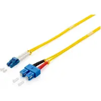 Digital Data Communications 254331 FO Duplex Jumper LC/SC 09/125? 1,0m, yellow, LSOH