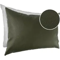 ANRO Sierkussen Groen 40x40cm – Ademend Kunstleer Kussen Inclusief Vulling Bank Woonkamer Slaapkamer