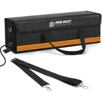 Sonstiges E-bike batterij tas, brandwerend, waterdicht, explosiebestendig, Lipo veiligheidszak, oranje, 50 cm