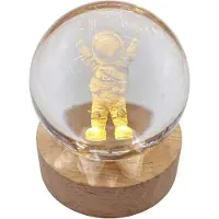 Clayre & Eef tafellamp, bruin glas