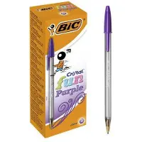 BIC Cristal Fun Balpen Paars 0,6 mm Breed 20 Stuks