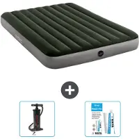 Intex Luchtbed - 2-Persoons - 152 x 203 x 25 cm - Groen - Inclusief Pomp en Reparatieset