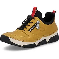 Rieker Sportieve veterschoen curry / zwart