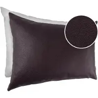 ANRO Sierkussen Bruin 30x50cm – Ademend Kunstleer Kussen Inclusief Vulling Bank Woonkamer Slaapkamer