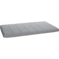 Flamingo - Hondenkussen Varga - Verkoelend en ergonomisch hondenkussen met memory foam voor bench – Grijs – 116 × 69 × 5 cm