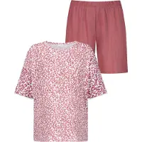 Mey Pyjama ' Serie Sleepy Leo ' rosé / natuurwit