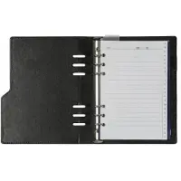 Kalpa 1016-06 hervulbare A5 Planner-agenda Croco Zwart 1 week per 2 paginas 2026-2027-2028