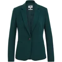 We fashion - Dames getailleerde jersey blazer met stretch - Zeegroen - Viscose - Maat: XXL