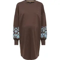 ONLY Olmbrooke Lange Jurk Dames Bruin M