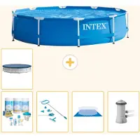 Intex Framezwembad, rond - 366x76 cm - 6-delig, model S20432