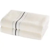 MOODIT Douchelaken Empress Vanilla - set 2 st. - 70 x 140 cm - 100% Katoen