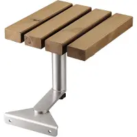 Sotech Tuinligstoel, aanbouwtafel, draaibaar, roestvrij staal 304 incl. houten latten van thermisch behandeld dennenhout