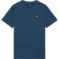 Lyle & Scott Jongens Polo's & T-shirts Plain T-shirt - Donkerblauw - Maat 164/170