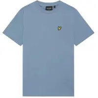 Lyle & Scott T-shirt - blauw Jongens Stretchkatoen Ronde hals Effen - maat 164