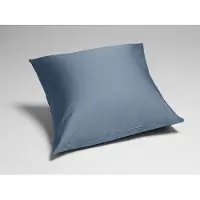 Yumeko Kussensloop Katoensatijn 65x65 Blauw - Eco, Bio & Fairtrade