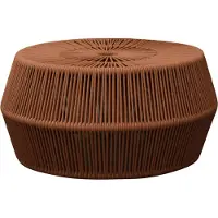 AVH-Collectie Mirano voetenbank aluminium rope bruin
