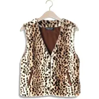 Like Flo Meisjes Blazers Didi Flo Faux Fur Gilet - Beige - Maat 110/116