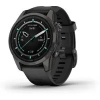 Garmin epix Pro (Generatie 2), Sapphire-uitvoering, 42 mm,Kleur: Carbon Grey DLC titanium met zwarte band