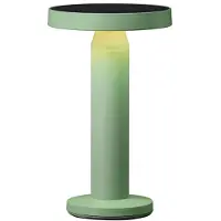 Luxus Europe - Tafellamp Solar Rio Oudgroen - Draadloze LED Solar Tafellamp Buiten - Zonne-energie & USB-C Oplaadbaar