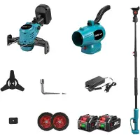 OEM Grastrimmer, 2500W vermogen, multifunctionele bladblazer, set van 2 batterijen