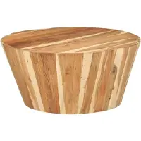 vidaXL Salontafel Ø65x31 cm massief acaciahout