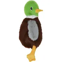 Petsolutions Jack & Vanilla Flatties eend pluchen hondenspeelgoed S