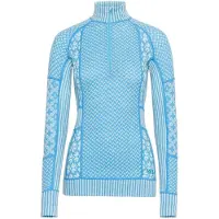 Kari Traa - Women's Smekker Half-Zip - Merino-ondergoed XL, blauw