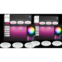 Philips Hue Inbouwspot Slim 6-Pack - White and Color - 90mm - Wit