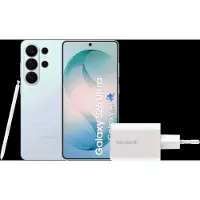 Samsung Galaxy S26 Ultra 256GB Lichtblauw 5G + BlueBuilt Oplader 65 Watt Wit