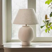 Globen Lighting Tafellampe , Lorenzo, Beige, Woonkamer, Keramiek, Scandinavisch