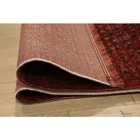 Muratap Artline herat oosters vloerkleed vintage handgeknoopte wol look- 80x300 cm
