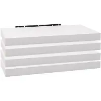 Famanu – Set van 4 wandplanken, zwevende boekenplanken, 70 x 23 x 3,8 cm, voor decoratie