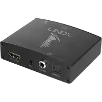 Lindy HDMI 4K audio-extractor met Bypass-functie